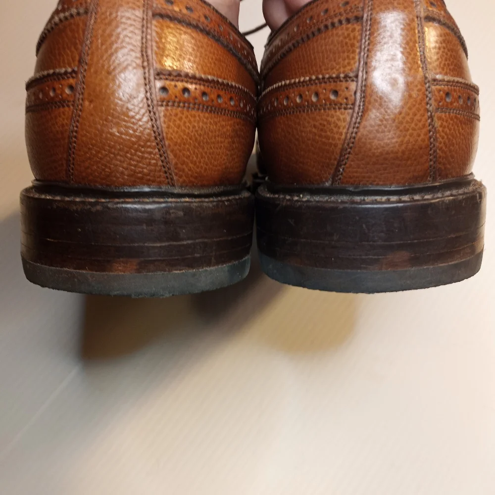 Vintage Florsheim Imperial Wingtip Leather Oxfords Sz 10.5